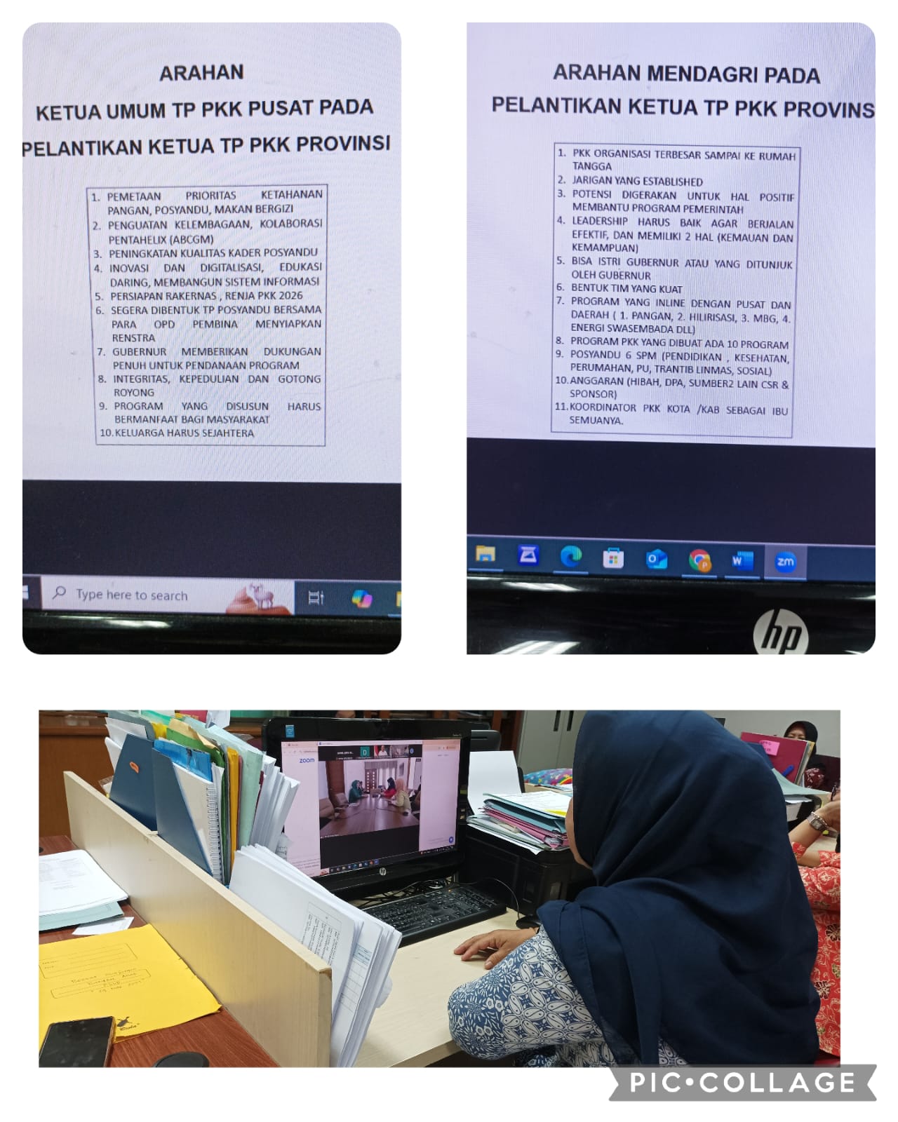 Zoom Meeting Persiapan Pelantikan Ketua Tp Pkk Dan Ketua Tim Pembina Posyandu Tk Kab/ Kota Se Jawa B ... 